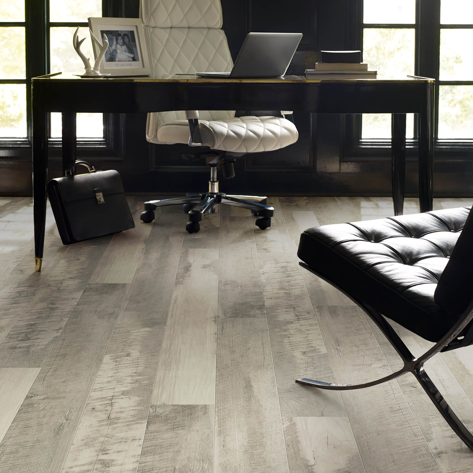 Pier park office laminate flooring | Winton Flooring & Design